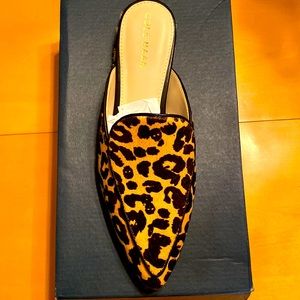 Coke Haan  Piper Mule Ocelot Calf Hair  Size 7.5 New